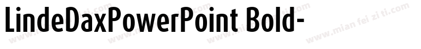 LindeDaxPowerPoint Bold字体转换